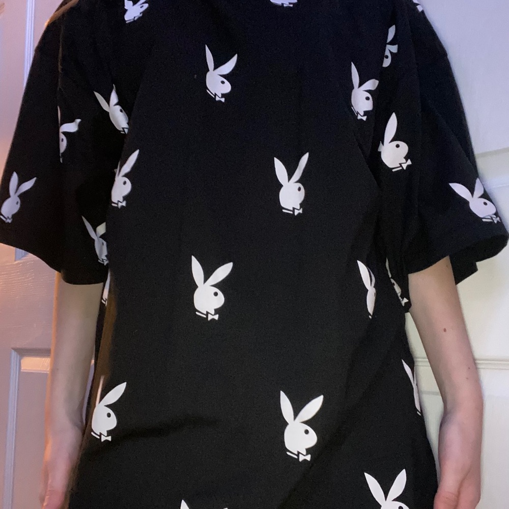 Misguided x playboy oversized shirt